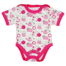 A-K Rövid ujjú dupla patentos baba body kombidressz, body