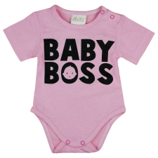 A-K Rövid ujjú feliratos baba body kombidressz, body