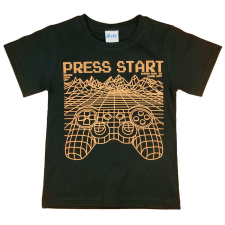 A-K Rövid ujjú fiú póló játékkonzolos mintával gyerek póló