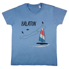 A-K Rövid ujjú gyerek póló Balatonos mintával
