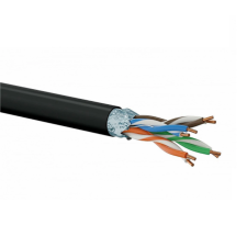 A-LANtec FTP CAT5e Installációs kábel 305m - Fekete (KIF5OUT305) kábel és adapter