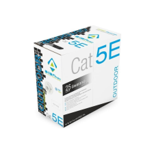 A-LANtec U/UTP CAT5e Installációs kábel 305m - Szürke (KIU5OUTZ305) kábel és adapter