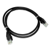 A-LANtec U/UTP CAT6 Patch kábel 0.5m - Fekete