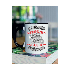 A legjobb gépészek októberben születnek bögre - egyedi mintás, több színben ajándéktárgy