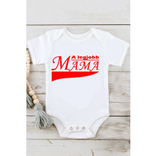 A legjobb Mama-nyomtatott feliratos rövid ujjú baba body kombidressz, body