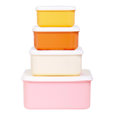  A Little Lovely Company - szivárványos uzsonnadoboz készlet babaétkészlet