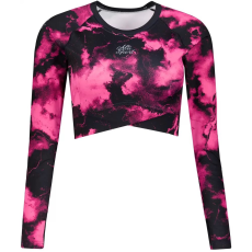  A nők funkcionális növényi teteje hosszú ujjú prémiummal ALTISPORT VOJ/ALW066TR04 FEKETE -PINK méret: XXXL