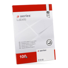 A-Series Etikett címke, 105x148mm, 100 lap, 4 címke/lap A-Series etikett