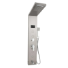  A TRENDY hidromasszázs zuhanypanele, rozsdamentes acél 5 funkciós digitális, led, szatén szürke
