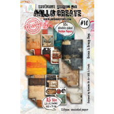 AALL &amp; Create Bronze &amp; Brassy Days Papírkészlet Design Paper A5 10 lap decoupage papír