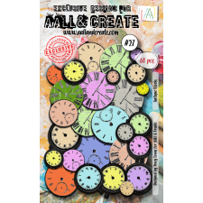 AALL & Create Kivágatok - Antique Clocks - Ephemera (1 ív) matrica