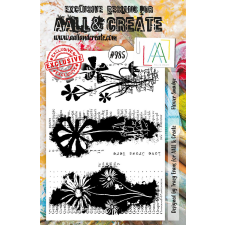 AALL & Create Szilikonbélyegző A5 - Flower Smudge - Stamp Set (1 db) bélyegző