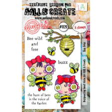 AALL & Create Szilikonbélyegző A6 - Bee Free - Stamp Set (1 db) bélyegző