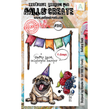 AALL &amp; Create Szilikonbélyegző A6 - Bulldog Bash - Stamp Set (1 db) bélyegző