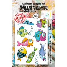 AALL & Create Szilikonbélyegző A6 - Fish Tank - Stamp Set (1 db) bélyegző
