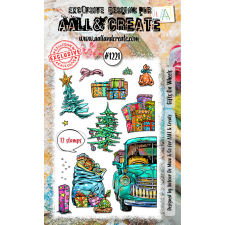 AALL & Create Szilikonbélyegző A6 - Gifts On Wheels - Stamp Set (1 db) bélyegző
