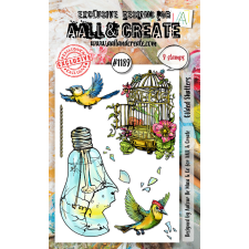 AALL &amp; Create Szilikonbélyegző A6 - Gilded Shatters - Stamp Set (1 db) bélyegző