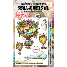 AALL &amp; Create Szilikonbélyegző A6 - Loony Balloony - Stamp Set (1 db) bélyegző
