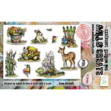 AALL &amp; Create Szilikonbélyegző A6 - Team Furballs - Stamp Set (1 db) bélyegző