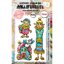 AALL &amp; Create Szilikonbélyegző A7 - Sweet Sheep Family - Stamp Set (1 db) bélyegző
