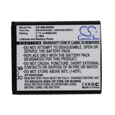 AB483640BEC Akkumulátor 850 mAh mobiltelefon akkumulátor