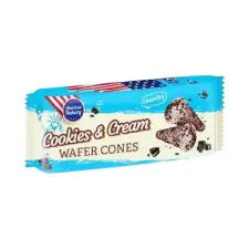  AB Cookies &amp; Cream Cones gofritölcsérek krémes töltelékkel 112g csokoládé és édesség