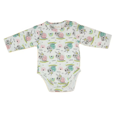 Ab Hosszú ujjú pamut body - Fehér - Csiguszok (68) kombidressz, body