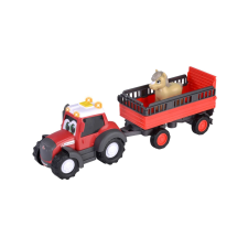 ABC Massey Ferguson állatszállító traktor lóval autópálya és játékautó