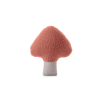  Aberto Design Díszpárna Rózsaszín Fehér Gomba mintás - Rózsaszín, Fehér