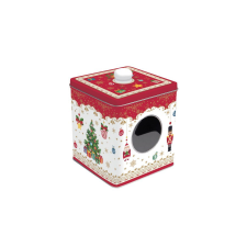 Ablakos fémdoboz 13xx13x14,5cm, Christmas Ornaments konyhai eszköz