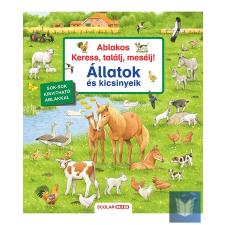 Ablakos Keress, találj, mesélj! Állatok és kicsinyeik gyermek- és ifjúsági könyv