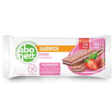 Abonett Abonett gluténmentes Epres szendvics 26 g gluténmentes termék