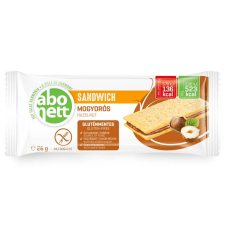 Abonett Mogyorós Gluténmentes Sandwich Keksz - 26g csokoládé és édesség