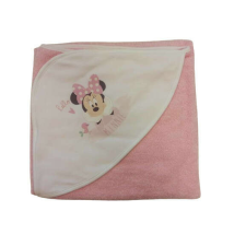 ABR Kapucnis frottír törölköző Minnie egér mintával 100x100cm - Rózsaszín babatörülköző, kifogó