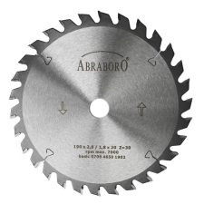 Abraboro HM körfűrészlap Basic 190x2,8x30 mm / 30 TCT (1db/csomag) fűrészlap