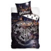 Ábránd Harry Potter ágyneműhuzat, 140x200 + 70x90 cm, Hogwarts - Grey (100 % pamut)