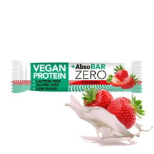  AbsoBar Zero - Eper, vegán fehérje szelet - 40 g reform élelmiszer
