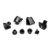 Absolute Black hajtómű csavar és takarólemez szett, Ultegra 8000-hez, 4 db, fekete