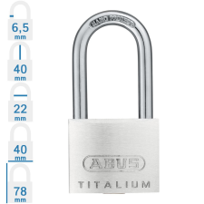 Abus 64TI/40HB40 KA6412 hosszúkengyelű egységkulcsos lakat lakat