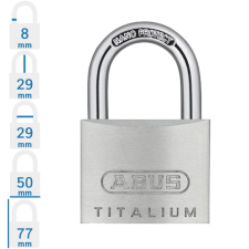 Abus 64TI/50 KA6513 egységkulcsos lakat lakat