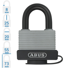 Abus 717AL/45 KA6401 egységkulcsos lakat - Szürke lakat