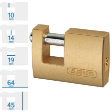 Abus 722/63 KA egységkulcsos lakat lakat