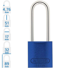 Abus 72/30HB50 KA - Egységkulcsos lakat (Több lakat azonos kulccsal) - Kék - 768484 lakat