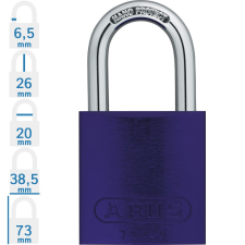 Abus 72/40 LOTO munkavédelmi kizáró lakat - Lila - 451454 lakat