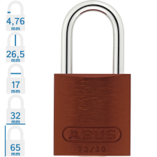 Abus 72IB/30 LOTO munkavédelmi kizáró lakat - Barna - 874680 lakat