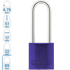 Abus 72IB/30HB50 KA - Egységkulcsos lakat (Több lakat azonos kulccsal) - Lila lakat