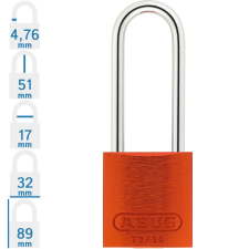 Abus 72IB/30HB50 LOTO munkavédelmi kizáró lakat - Narancssárga - 874734 lakat