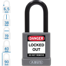 Abus 74/40 LOTO munkavédelmi kizáró lakat - Szürke - 589799 lakat