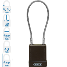 Abus 76/40 CAB40 LOTO munkavédelmi kizáró kábeles lakat - Barna - 848865 lakat