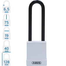 Abus 76/40HB75 LOTO munkavédelmi kizáró lakat - Fehér - 848315 lakat
